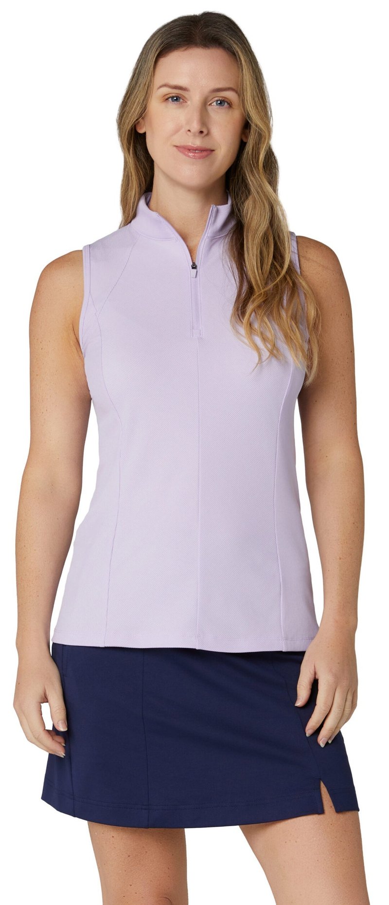 Callaway Rib Play Sleeveless dames polo, pastel lilac