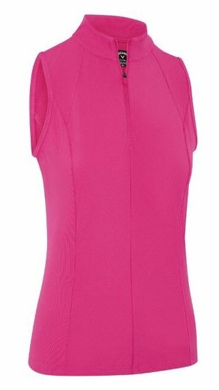 Callaway Rib Play Sleeveless dames polo, fuchsia purple