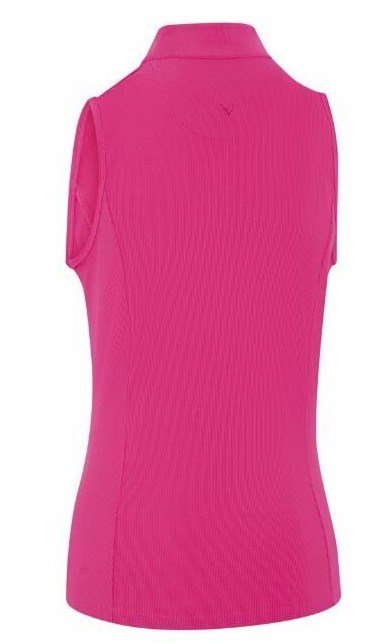Callaway Rib Play Sleeveless dames polo, fuchsia purple