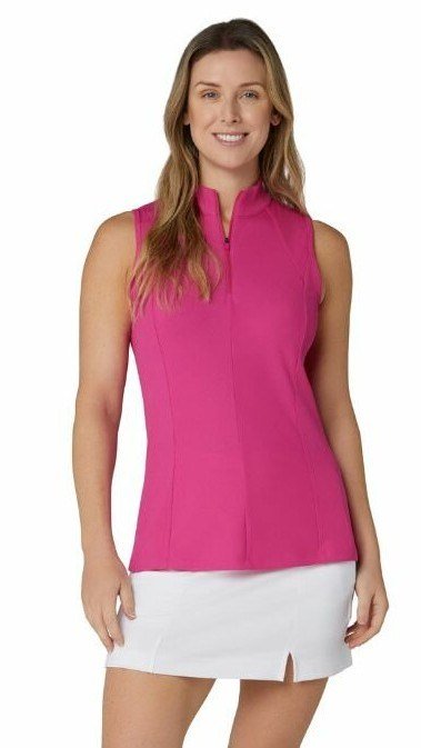 Callaway Rib Play Sleeveless dames polo, fuchsia purple