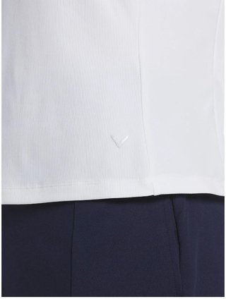 Callaway Rib Play dames polo, brilliant white