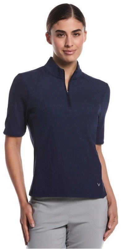 Callaway Rib Play dames polo, peacoat