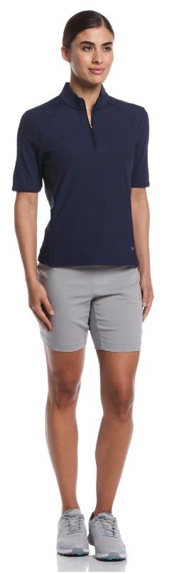 Callaway Rib Play dames polo, peacoat