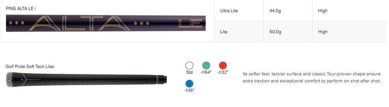PING G Le4 Combo dames ijzers, grafiet