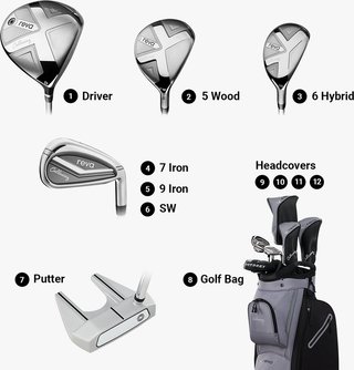 Callaway Reva 8PC Black dames golfset, grafiet
