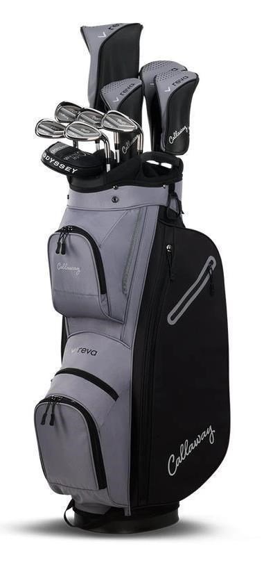 Complete damesset met cartbag en clubs in de tas