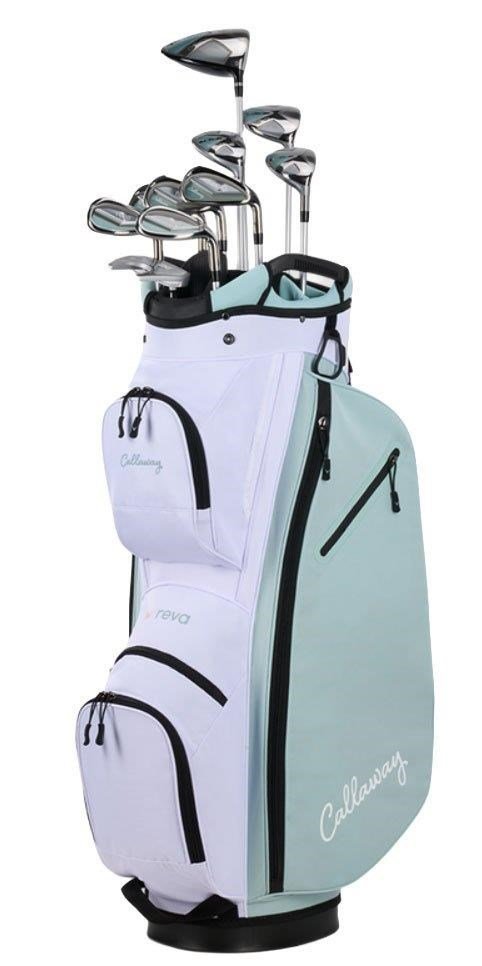 Callaway Reva 26 11PC Peach/Surf dames golfset (grafiet), LRH + cartbag