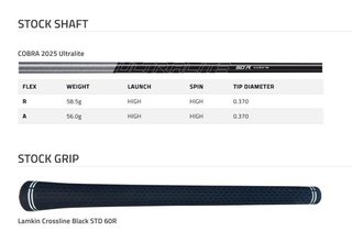 Cobra BAFFLER Black Silver heren hybrid