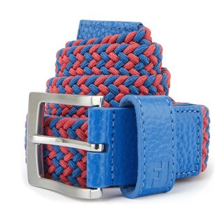 FootJoy Braided unisex riem, coastal blue/nantucket red