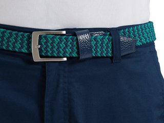 FootJoy Braided unisex riem, navy/field green