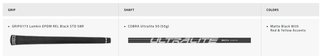 Cobra BAFFLER Black Silver fairway hout