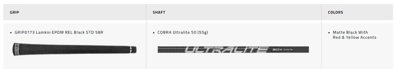 Cobra BAFFLER Black Silver fairway hout