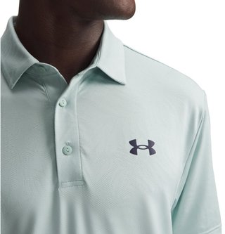 Under Armour Playoff Jacquard heren polo, enamel blue/illusion green