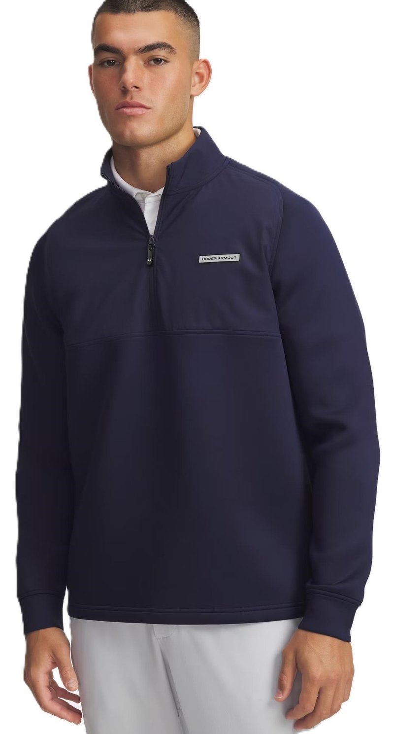 Under Armour Drive Pro Hybrid Half Zip heren sweatshirt, midnight navy/black