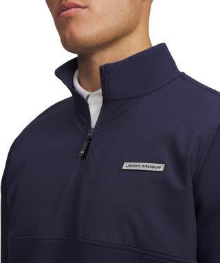Under Armour Drive Pro Hybrid Half Zip heren sweatshirt, midnight navy/black