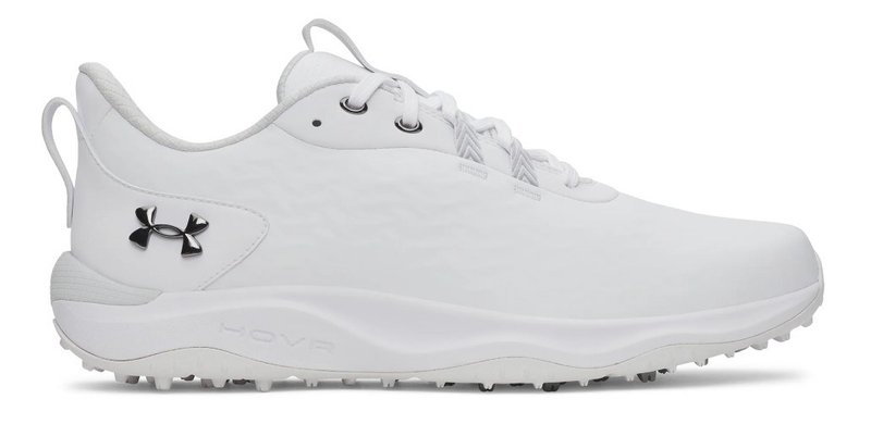 Under Armour Drive Pro Clone Spikeless heren golfschoenen, wit/metallic gunmetal