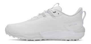 Under Armour Drive Pro Clone Spikeless heren golfschoenen, wit/metallic gunmetal