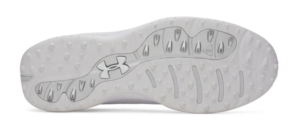 Under Armour Drive Pro Clone Spikeless heren golfschoenen, wit/metallic gunmetal