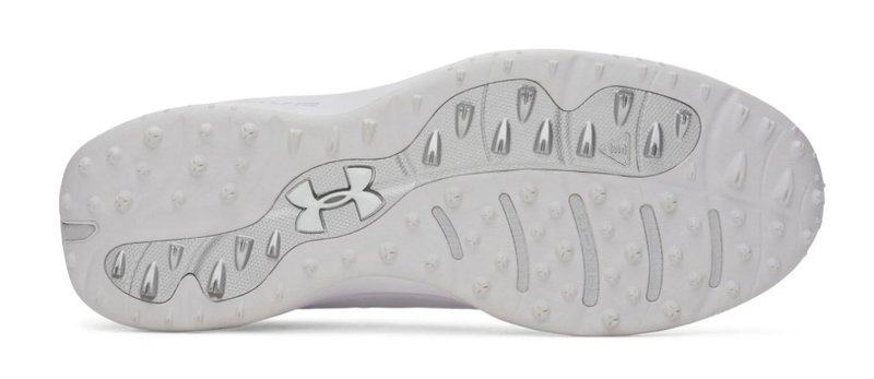 Under Armour Drive Pro Clone Spikeless heren golfschoenen, wit/metallic gunmetal