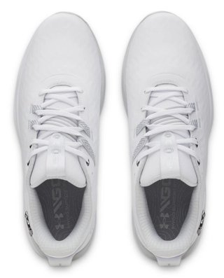 Under Armour Drive Pro Clone Spikeless heren golfschoenen, wit/metallic gunmetal