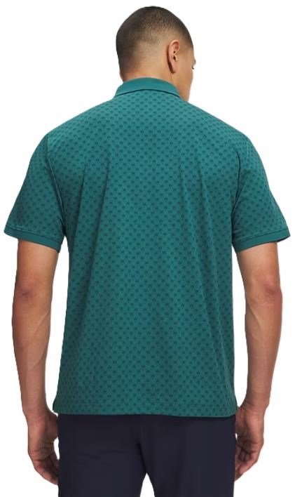 Under Armour ArmourDry Print Rib heren polo, rack green/arden green/midnight navy