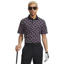 Under Armour ArmourDry Printed heren polo, zwart/posh pink/wit