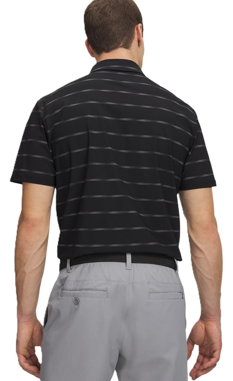 Under Armour Drive Chill Printed heren polo, black/castlerock/halo gray