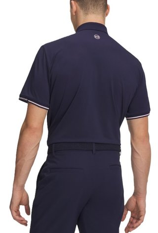 Under Armour Dry Pique heren polo, midnight navy/prime pink