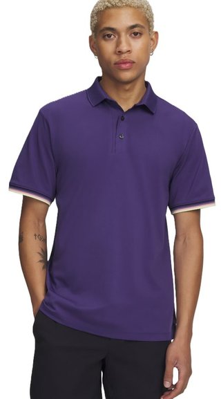 Under Armour Dry Pique heren polo, mystical purple/black