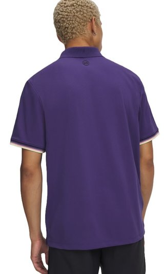 Under Armour Dry Pique heren polo, mystical purple/black