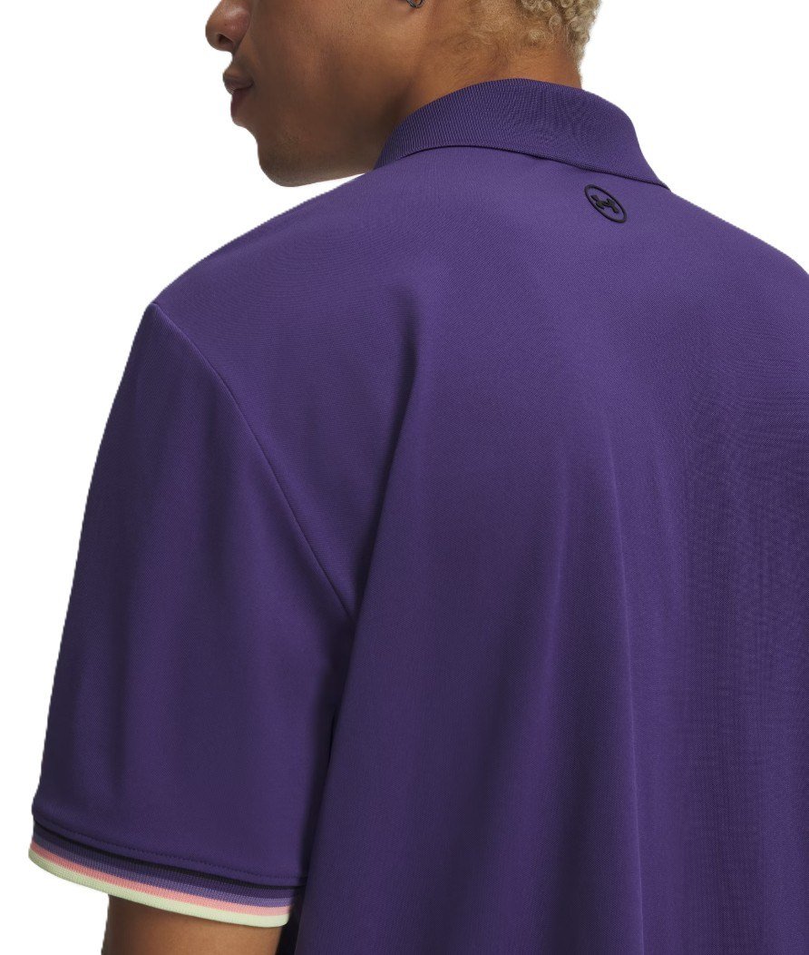 Under Armour Dry Pique heren polo, mystical purple/black