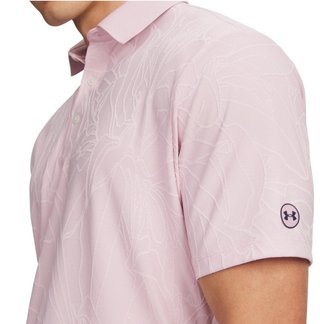 Under Armour Dry Jacquard heren polo, prime pink/pink dusk