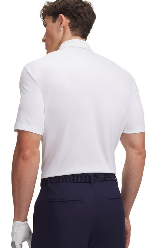 Under Armour Dry Horizon heren polo, wit/midnight navy