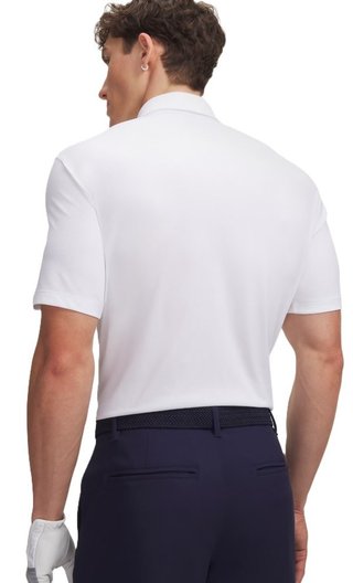 Under Armour Dry Horizon heren polo, wit/midnight navy