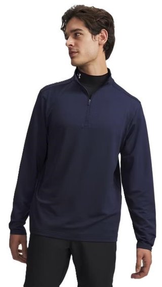 Under Armour Drive Lightweight 1/2 Zip heren sweatshirt, midnight navy/midnight navy fade heather/castlerock