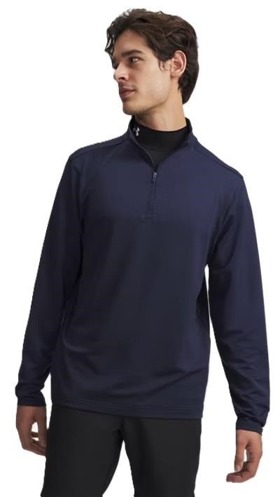 Under Armour Drive Lightweight 1/2 Zip heren sweatshirt, midnight navy/midnight navy fade heather/castlerock