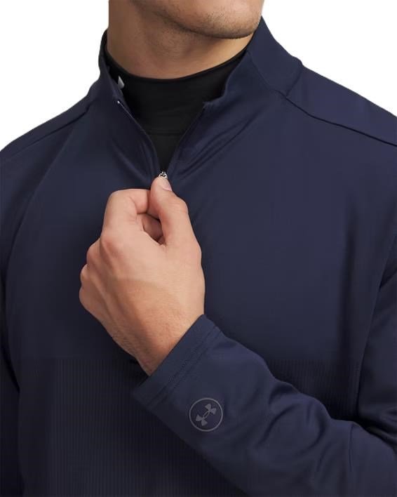 Under Armour Drive Lightweight 1/2 Zip heren sweatshirt, midnight navy/midnight navy fade heather/castlerock