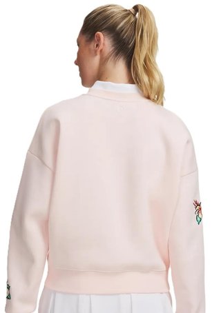 Under Armour Icon Golf Trip Crew dames sweater, roze
