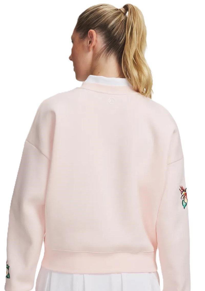 Under Armour Icon Golf Trip Crew dames sweater, roze