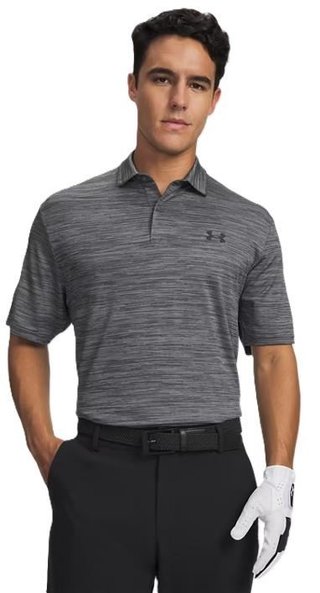 Under Armour Matchplay heren polo, castlerock/steel/black
