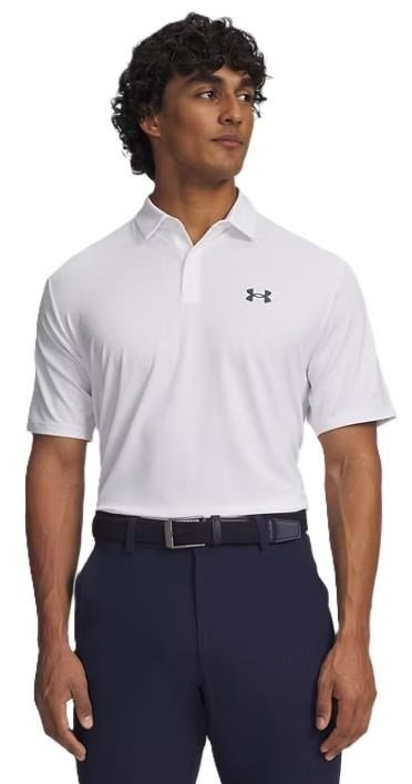 Under Armour Matchplay heren polo, wit/pitch gray