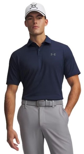 Under Armour Matchplay heren polo, academy/pitch gray