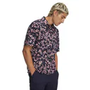 Under Armour Matchplay Printed heren polo, midnight navy/posh pink