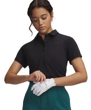 Under Armour Drive Short Sleeve dames polo, zwart