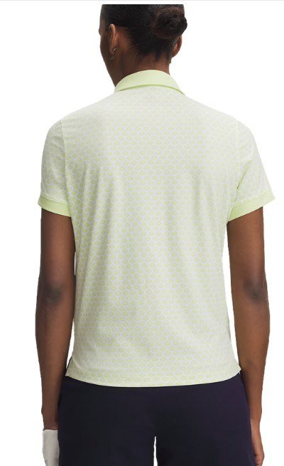 Under Armour Drive Printed dames polo, fade green/white