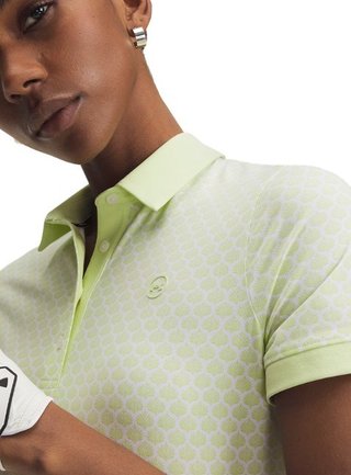 Under Armour Drive Printed dames polo, fade green/white