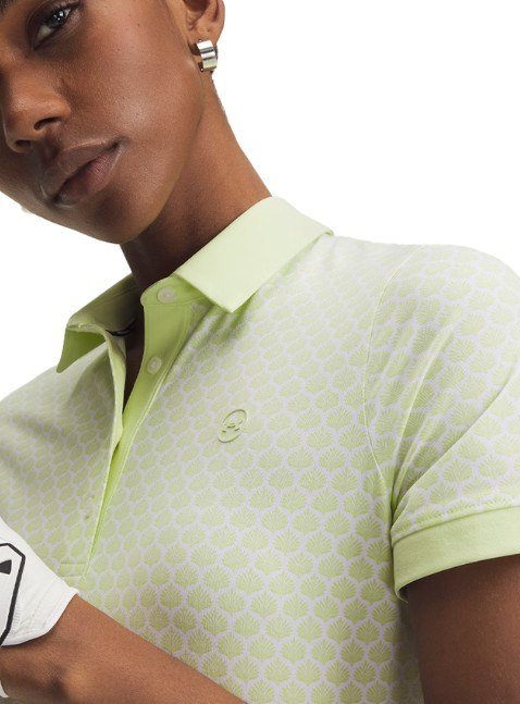 Under Armour Drive Printed dames polo, fade green/white