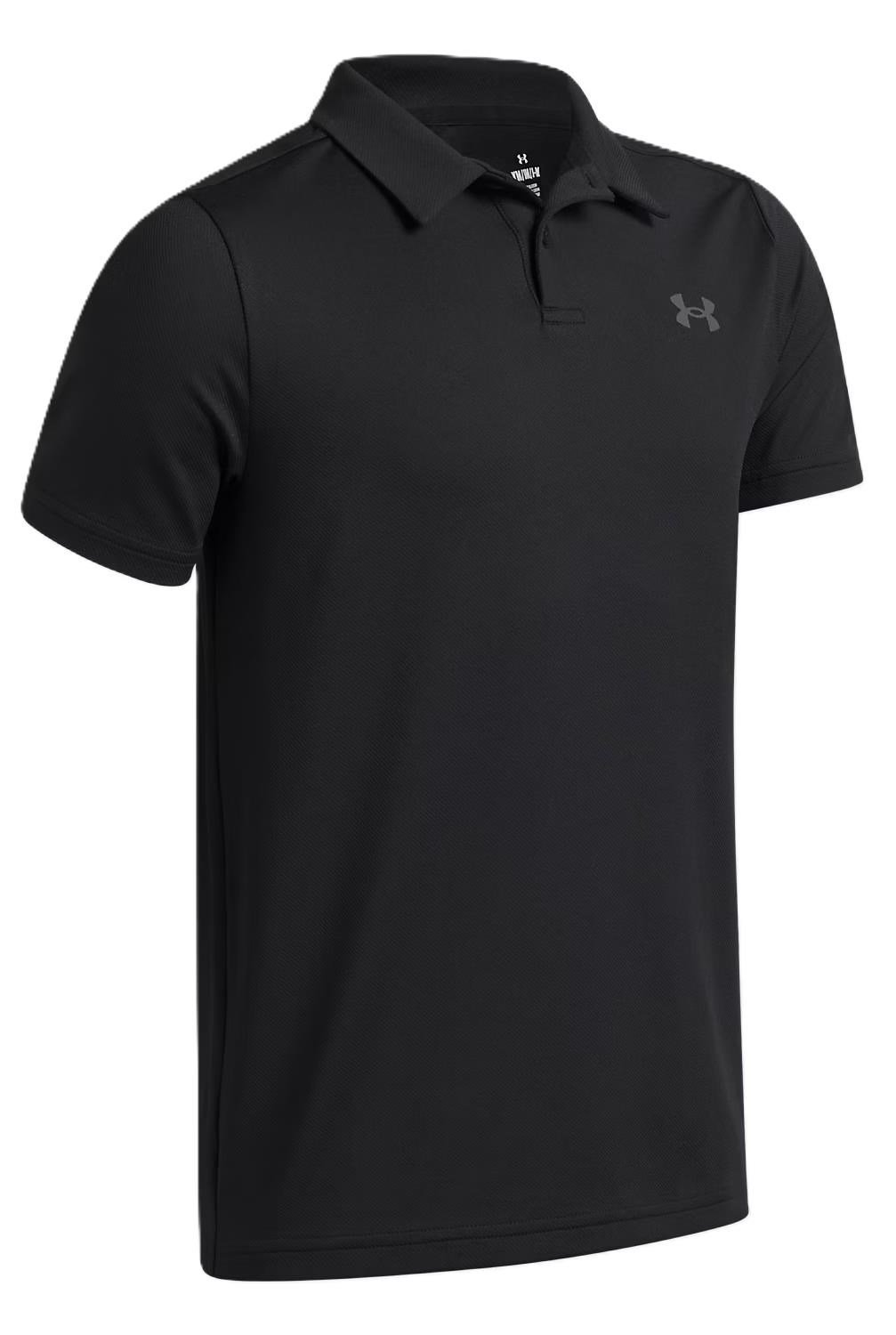 Under Armour Matchplay junior polo, zwart/castlerock