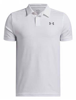 Under Armour Matchplay junior polo, wit/castlerock