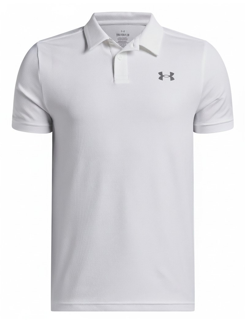 Under Armour Matchplay junior polo, wit/castlerock